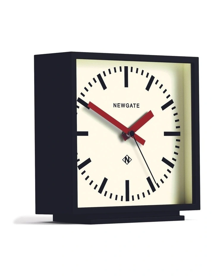 Amp Mantel Clock Black With Red Hands image 2