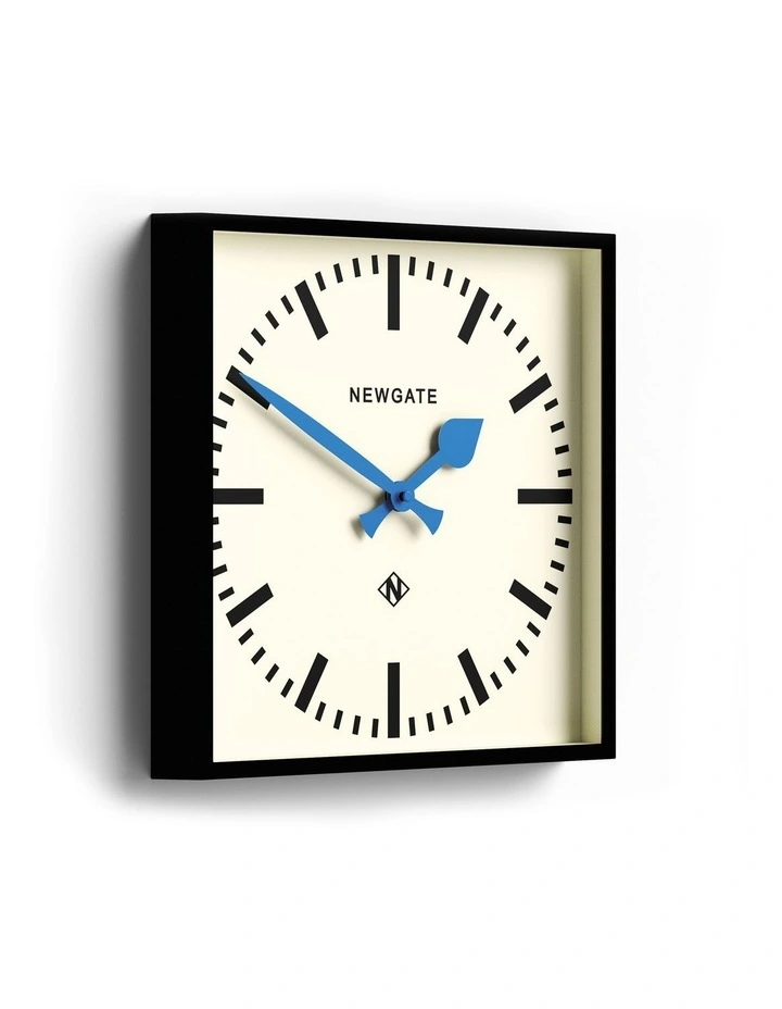 Number Five Wall Clock Black Blue Hands image 2