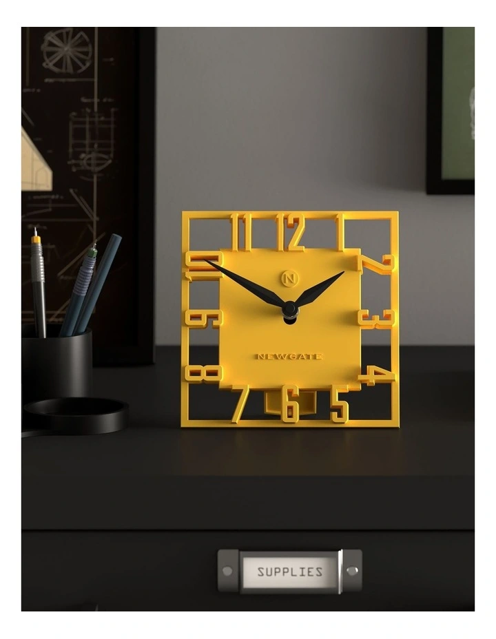 Highline Mantel Clock-Yellow image 3