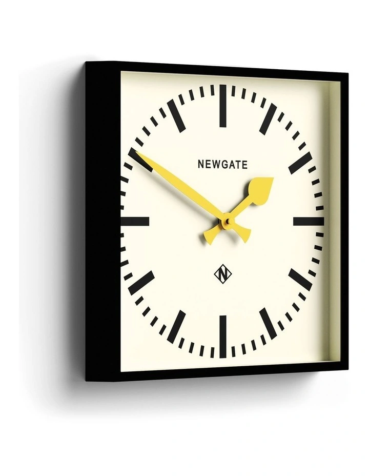 Number Five Wall Clock Black Yellow Hands image 2