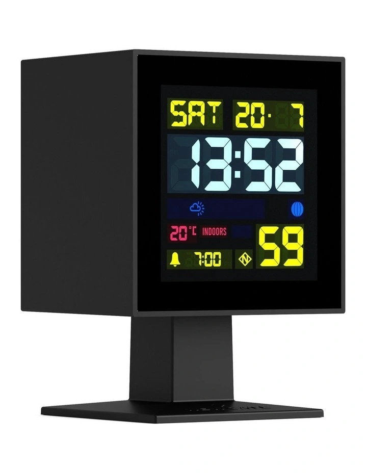 Monolith Lcd Alarm Clock Black image 2
