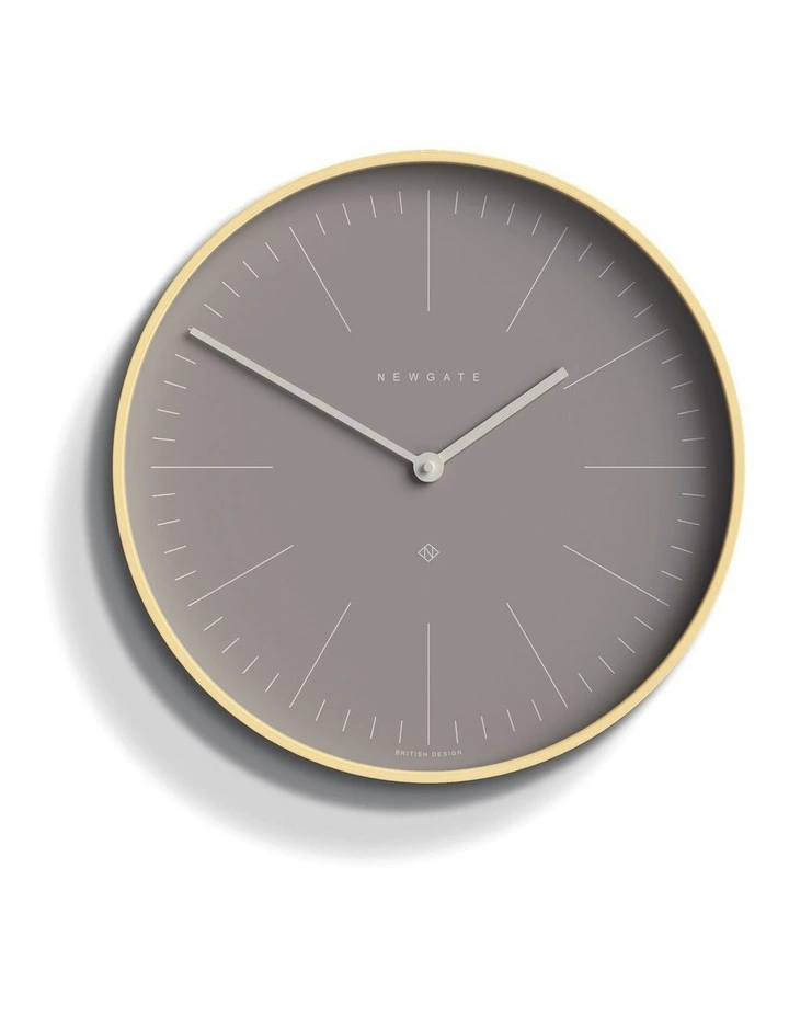 Mr Clarke Clock Pale Wood Clay Grey Dial image 1