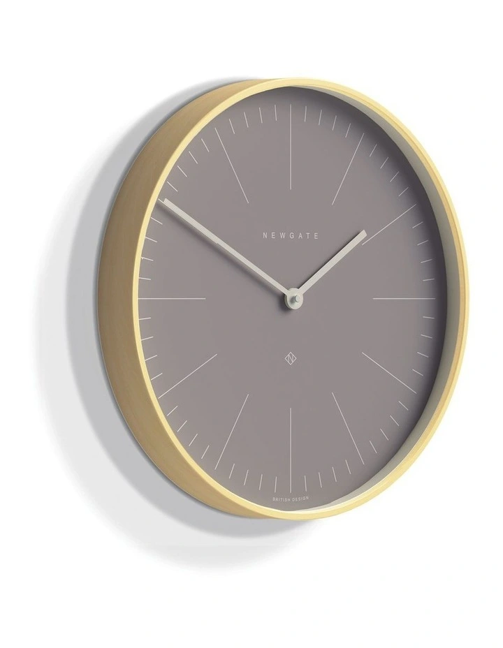 Mr Clarke Clock Pale Wood Clay Grey Dial image 2