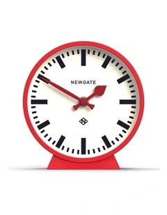 Railway Clock Red