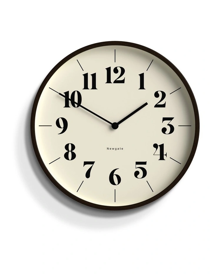 Mr Clarke Clock Dark Wood Hopscotch Dial image 1