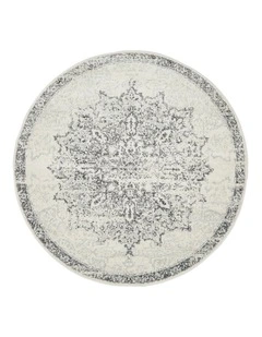 Chrome Rita Round Rug