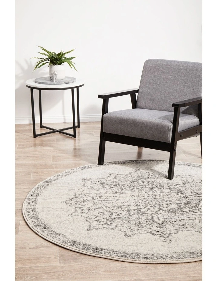 Chrome Rita Round Rug image 2
