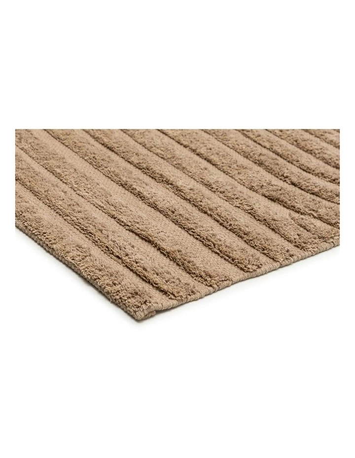 LOOPSIE  RABAT TAUPE SCULPTURAL COTTON RUG image 2