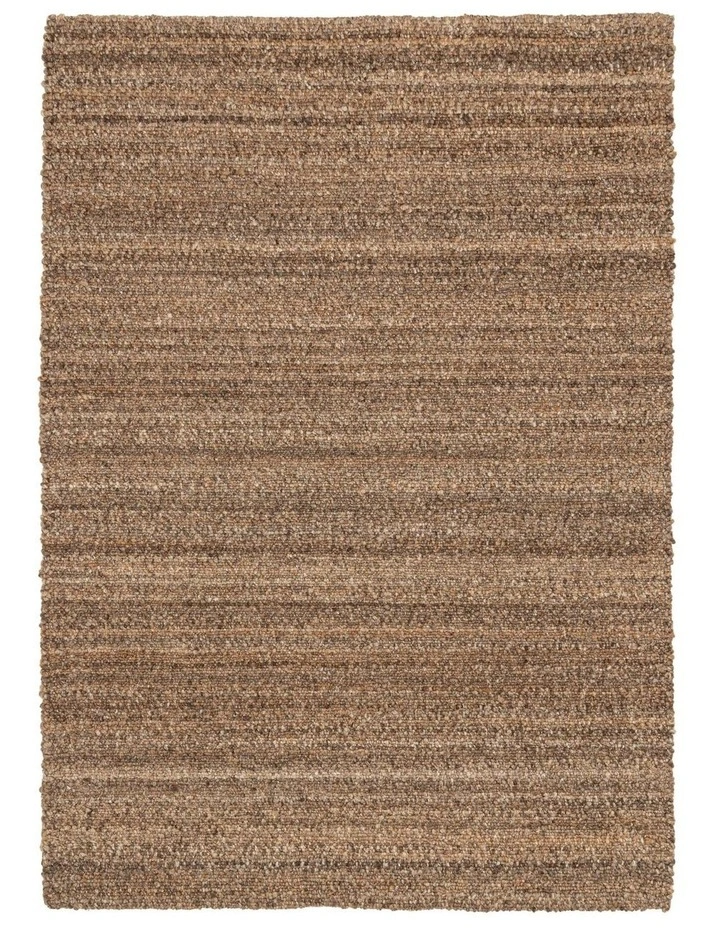 Memphis Washable Hand Woven Rug in Brown image 1