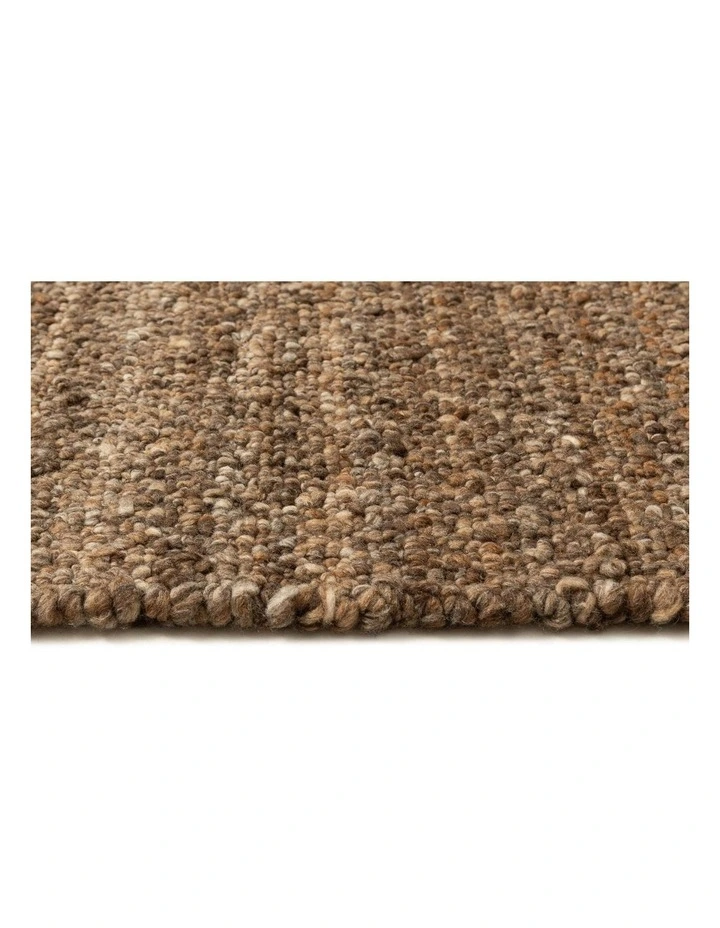 Memphis Washable Hand Woven Rug in Brown image 4