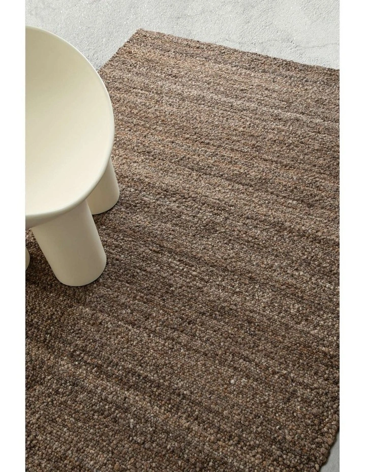 Memphis Washable Hand Woven Rug in Brown image 7