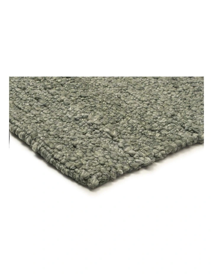 Fairbanks Washable Hand Woven Rug in Green image 2