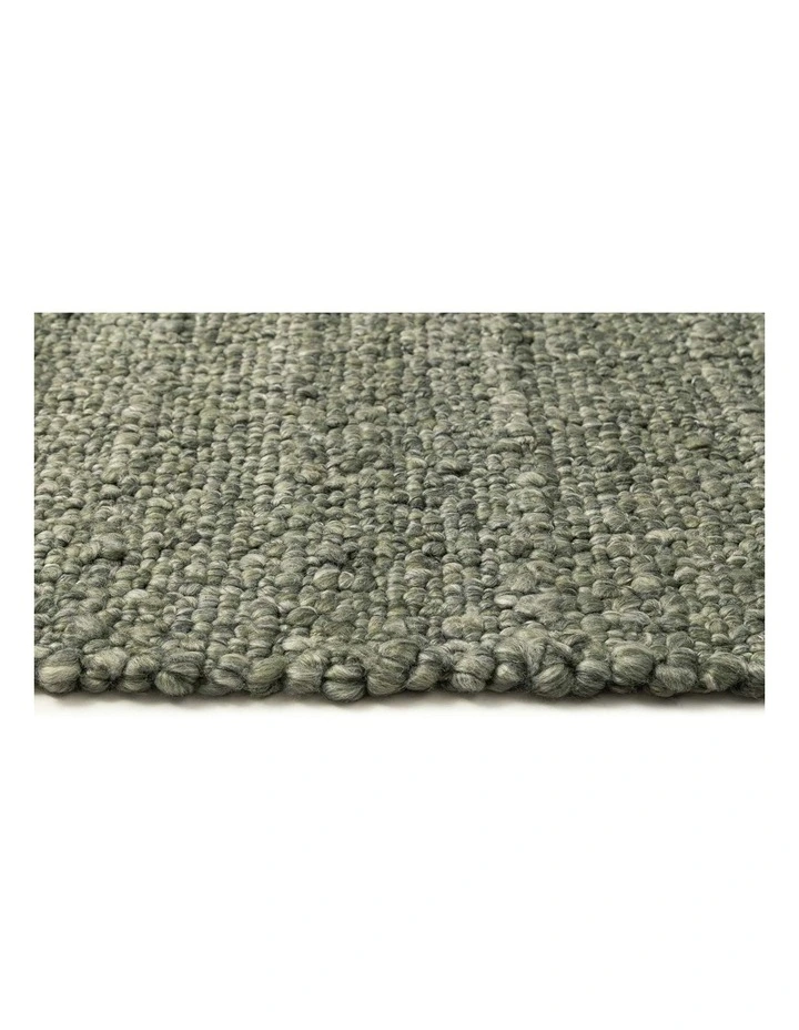 Fairbanks Washable Hand Woven Rug in Green image 4