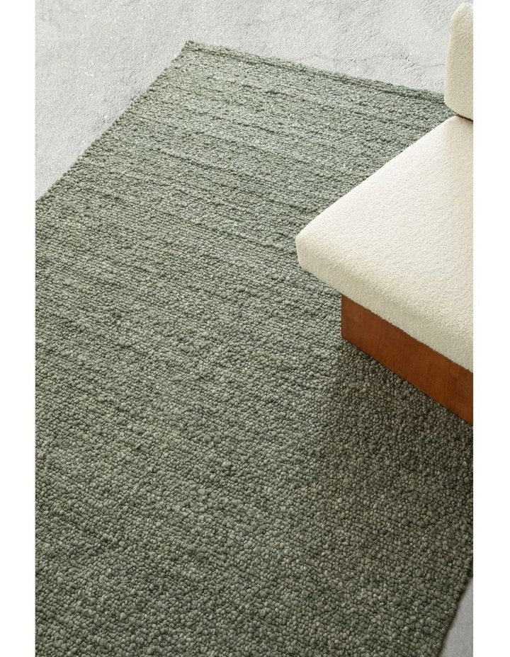 Fairbanks Washable Hand Woven Rug in Green image 7