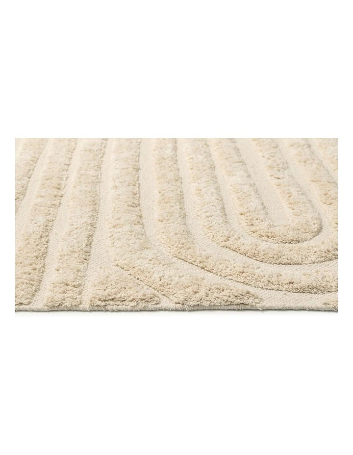 LOOPSIE  MARRAKECH NATURAL SCULPTURAL COTTON RUG image 4