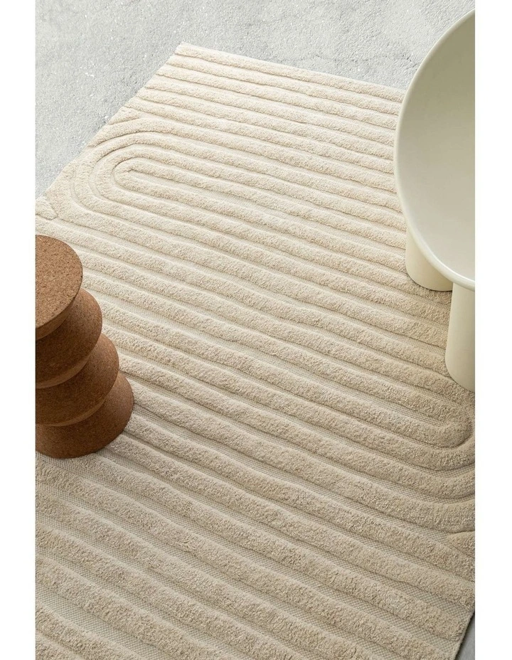 LOOPSIE  MARRAKECH NATURAL SCULPTURAL COTTON RUG image 7