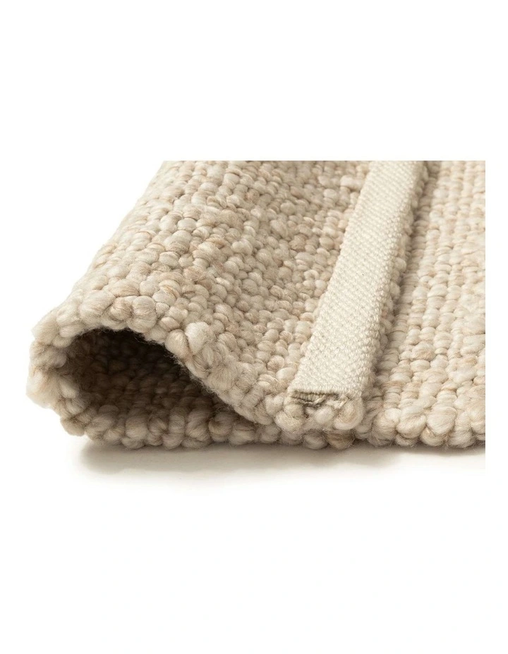 Providence Washable Hand Woven Rug in Cream image 3