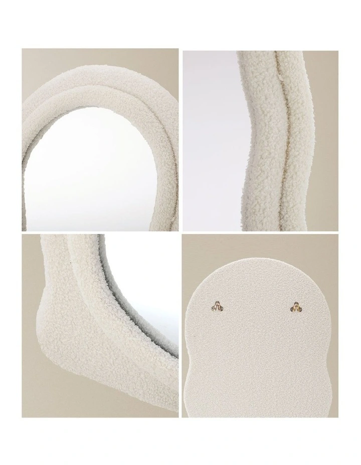 Oikiture Full Length Mirror 160cm Boucle Floor Standing Mirrors Dressing Makeup image 7