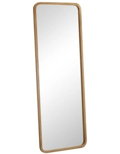 Oikiture Wooden Full Length Mirror 180x70cm Rectangle Dressing Floor Mirrors