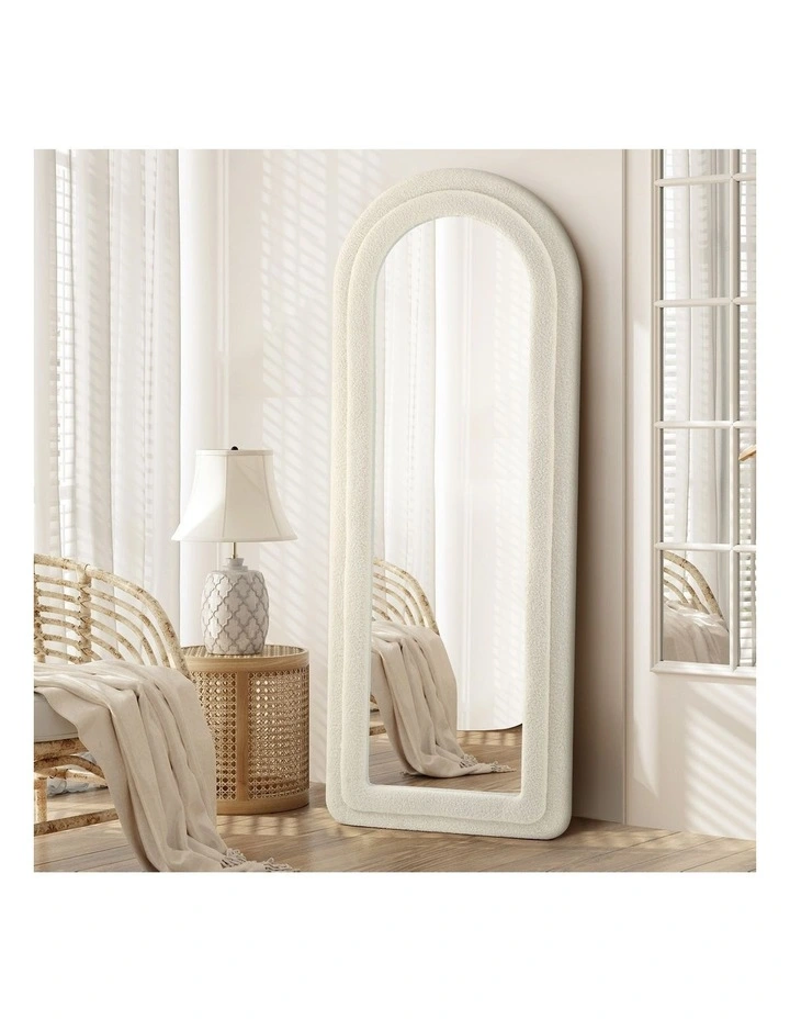 Oikiture 1.6M Full Length Mirror Boucle Frame Floor Mirrors Dressing Bedroom image 4