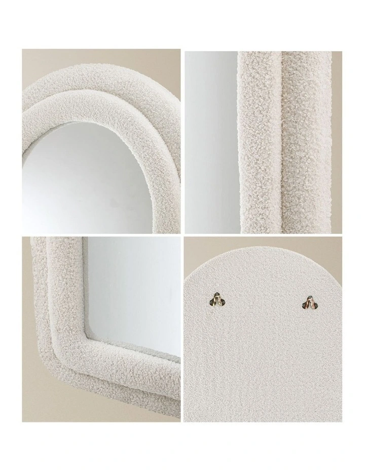 Oikiture 1.6M Full Length Mirror Boucle Frame Floor Mirrors Dressing Bedroom image 5