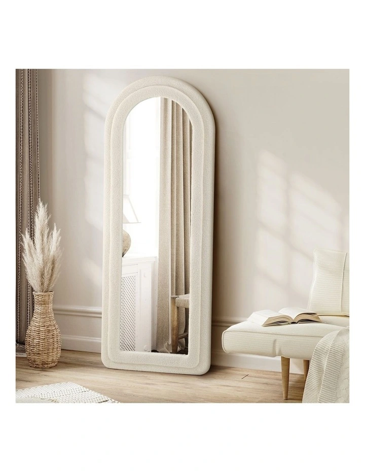 Oikiture 1.6M Full Length Mirror Boucle Frame Floor Mirrors Dressing Bedroom image 7