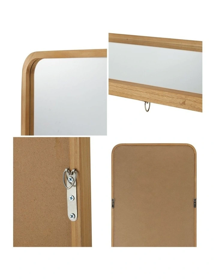 Oikiture Wooden Full Length Mirror 166x60cm Rectangle Dressing Floor Mirrors image 7