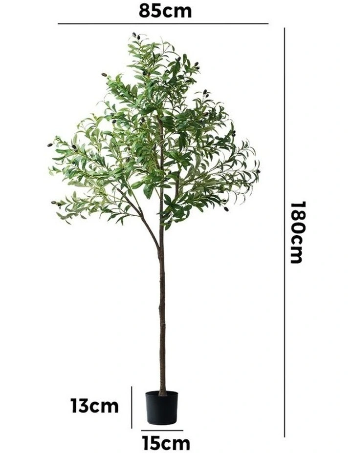 Livsip 180cm Artificial Olive Tree Lifelike Faux Potted Plants Home Decor image 3