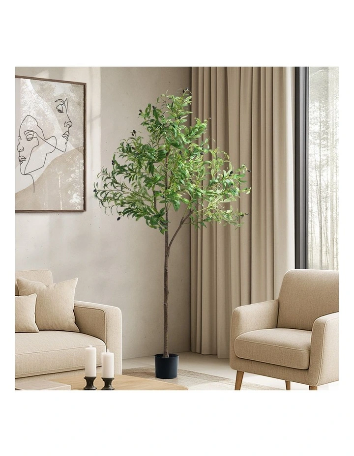 Livsip 180cm Artificial Olive Tree Lifelike Faux Potted Plants Home Decor image 4