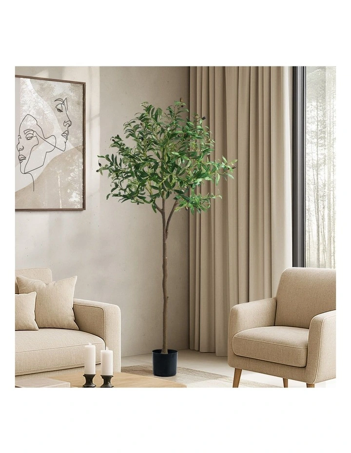 Livsip 150cm Artificial Olive Tree Lifelike Faux Potted Plants Home Decor image 4