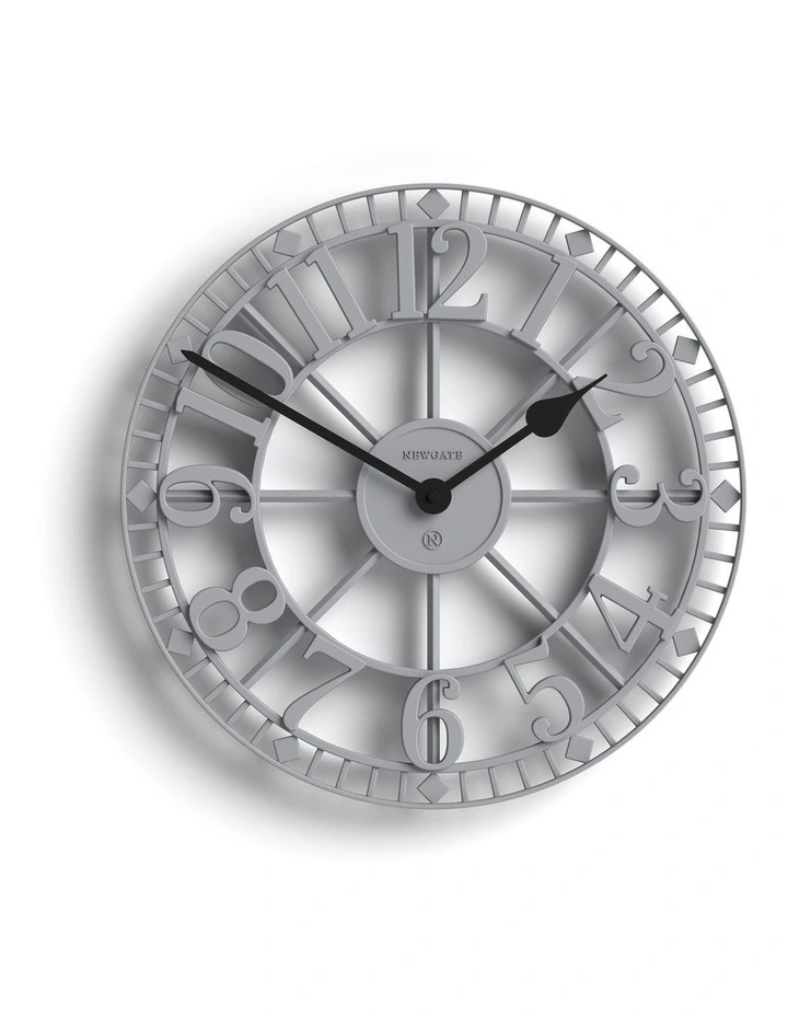 Newgate Warehouse Wall Clock-Clockwork Grey image 1
