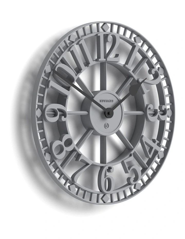Newgate Warehouse Wall Clock-Clockwork Grey image 2