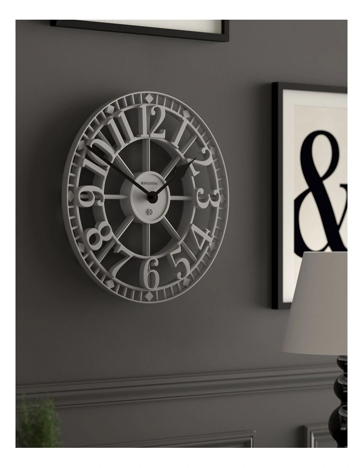 Newgate Warehouse Wall Clock-Clockwork Grey image 4