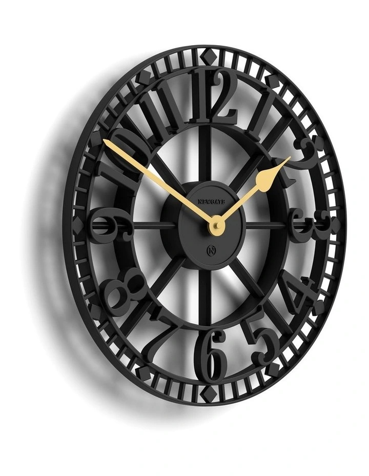 Newgate Warehouse Wall Clock-Black image 2