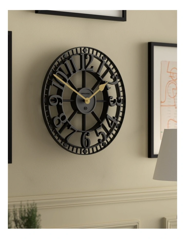 Newgate Warehouse Wall Clock-Black image 4