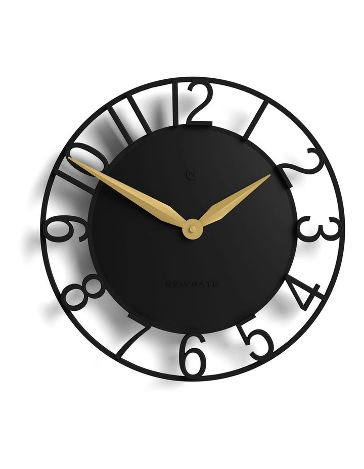 Newgate Time Traveller Wall Clock-Black image 1