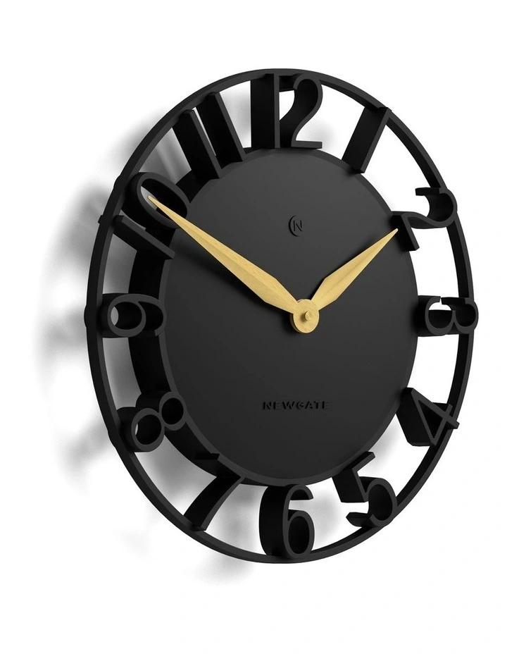 Newgate Time Traveller Wall Clock-Black image 2