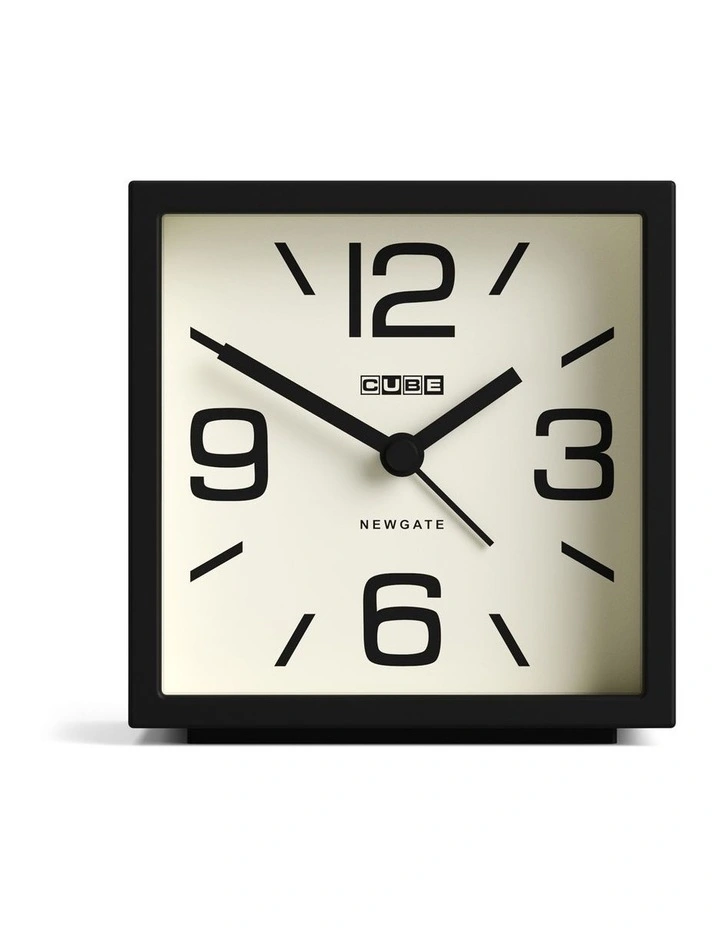Newgate Cube Mantel Clock-Black image 1