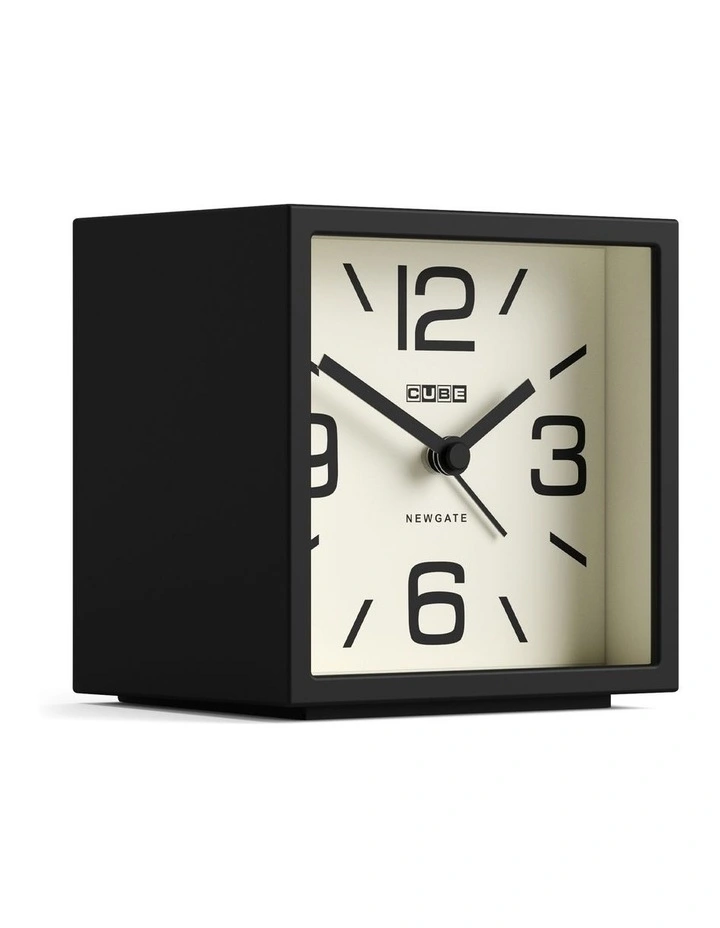 Newgate Cube Mantel Clock-Black image 2