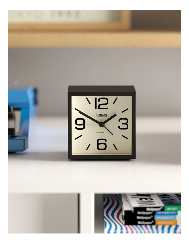 Newgate Cube Mantel Clock-Black image 4