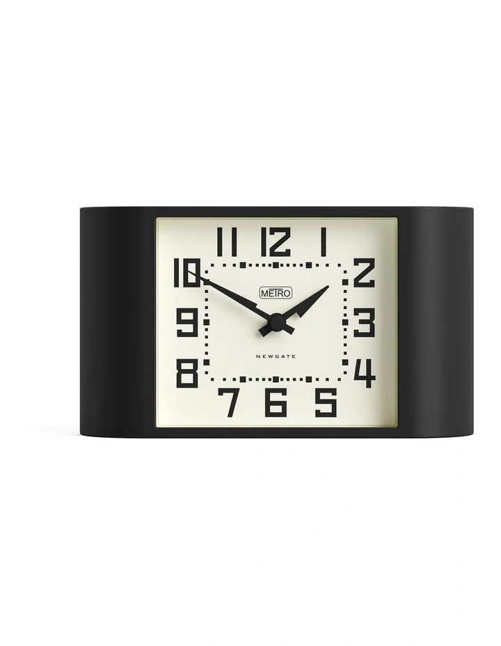 Newgate Mini Metro Mantel Clock-Black image 1