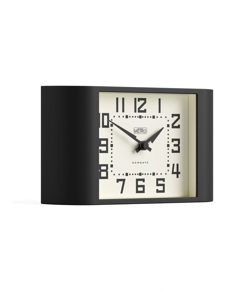 Newgate Mini Metro Mantel Clock-Black image 2