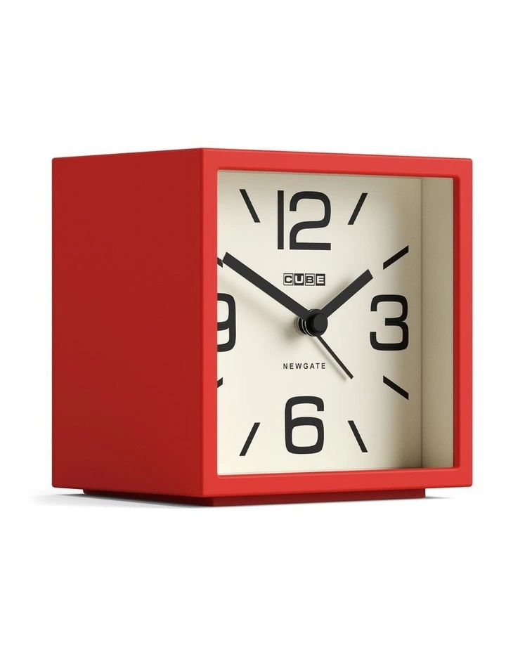 Newgate Cube Mantel Clock-Fire Engine Red image 2