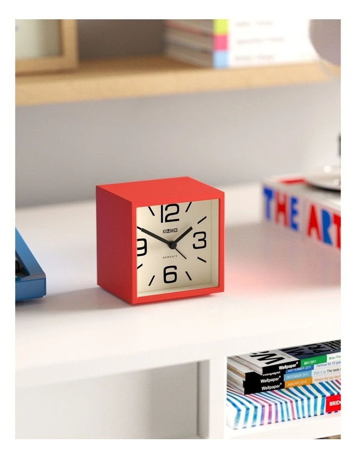 Newgate Cube Mantel Clock-Fire Engine Red image 4
