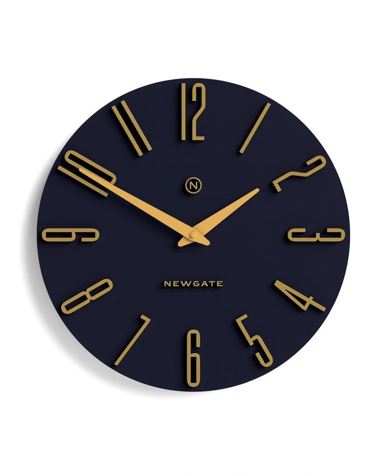Newgate Empire State Wall Clock-Petrol Blue image 1
