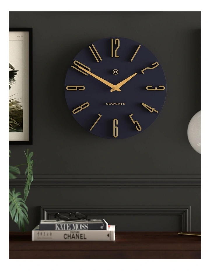 Newgate Empire State Wall Clock-Petrol Blue image 3