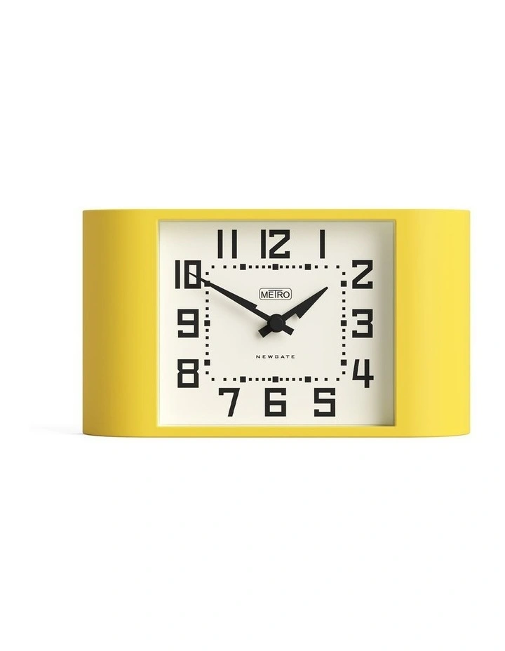 Newgate Mini Metro Mantel Clock-Yellow image 1