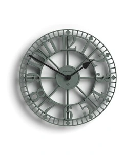 Newgate Warehouse Wall Clock-Asparagus Green