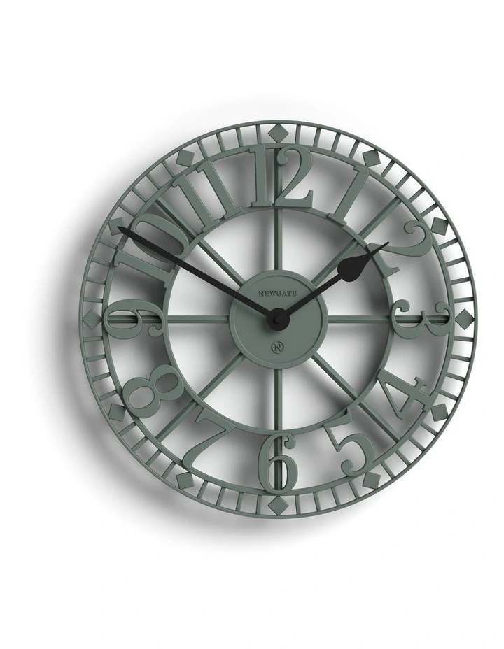 Newgate Warehouse Wall Clock-Asparagus Green image 1