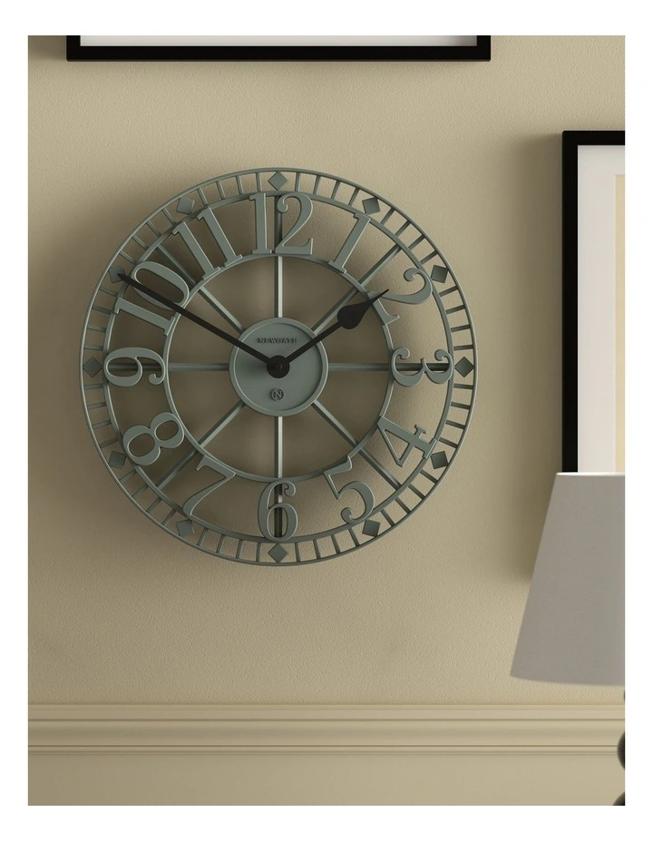 Newgate Warehouse Wall Clock-Asparagus Green image 3